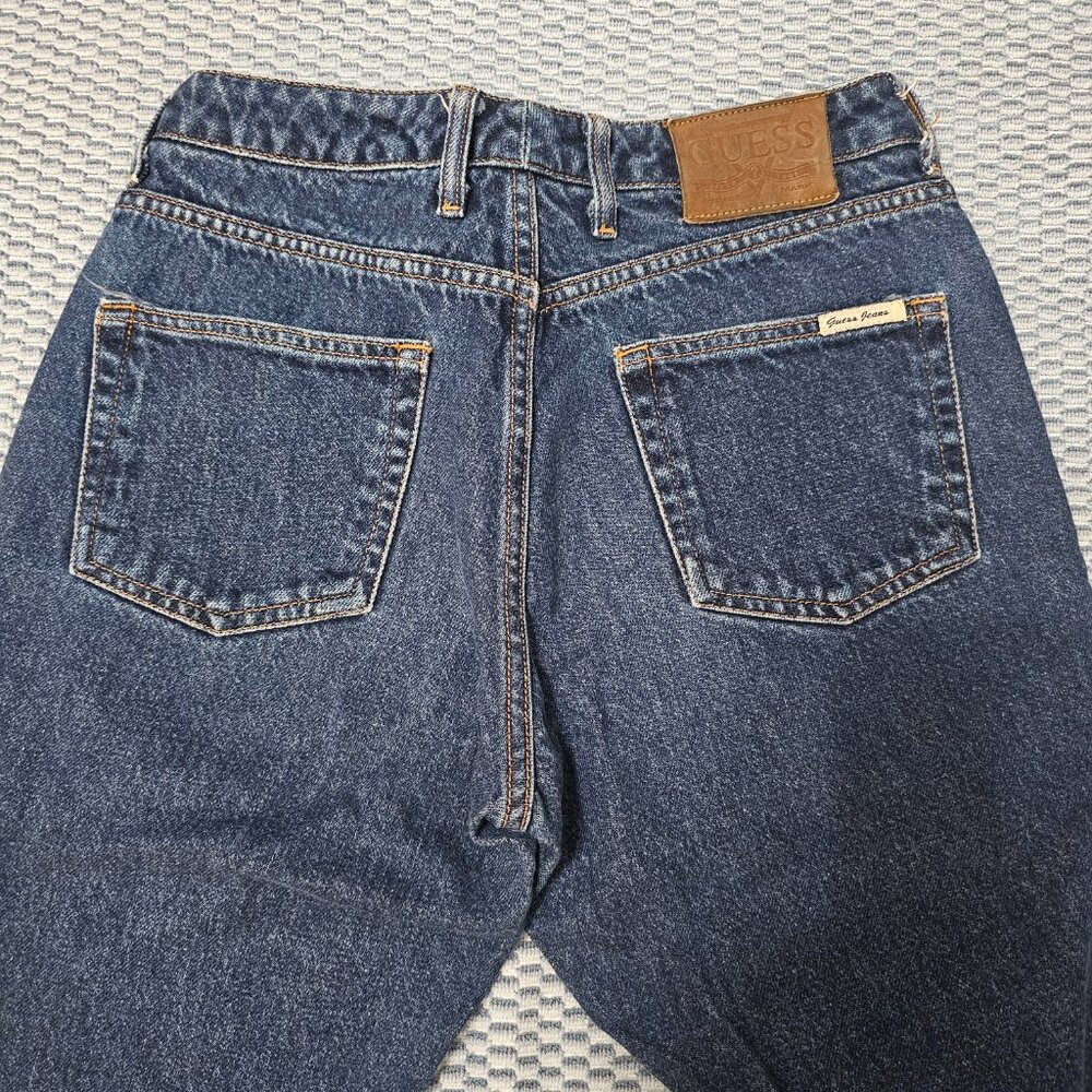 Vintage Guess Jeans American Tradition - Dark Wash High Rise Straight - Size 29 - Picture 5 of 8